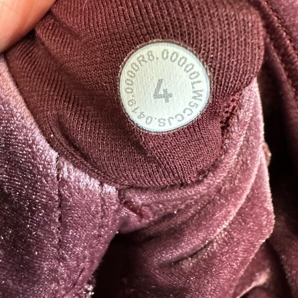 Lululemon Wunder Lounge High-Rise Tight 28" Velvet Garnet Women's 4 - Picture 11 of 12
